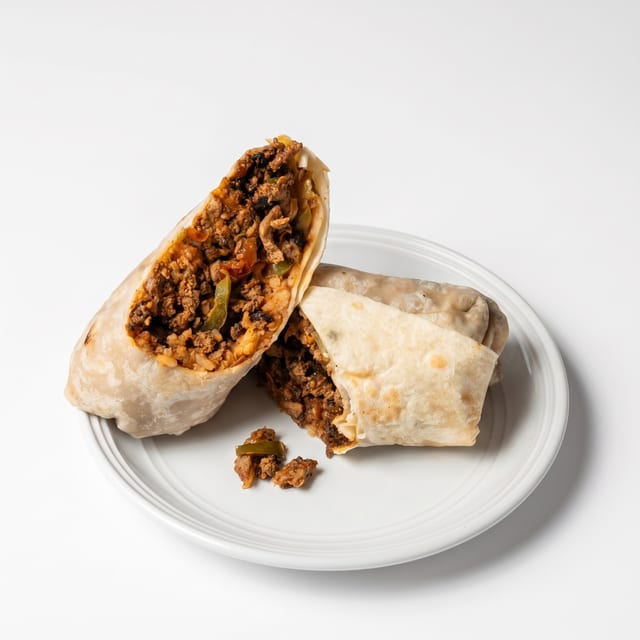 Steak Fajitas Burrito.