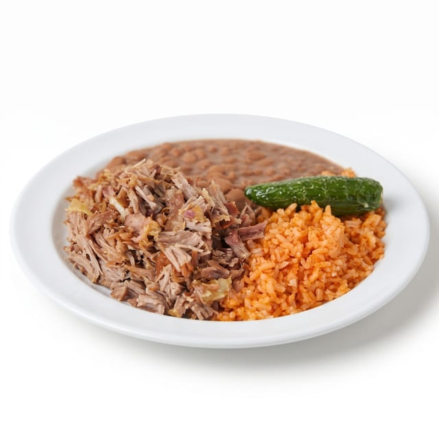 Carnitas Combo Plate.