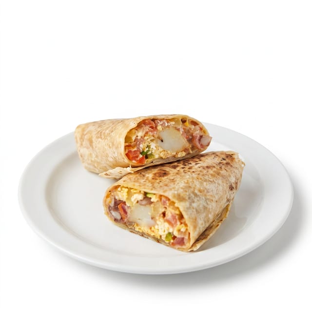 Huevos a la Mexicana Breakfast Burrito.