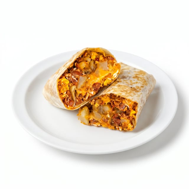 Chorizo and Egg Breakfast Burrito.