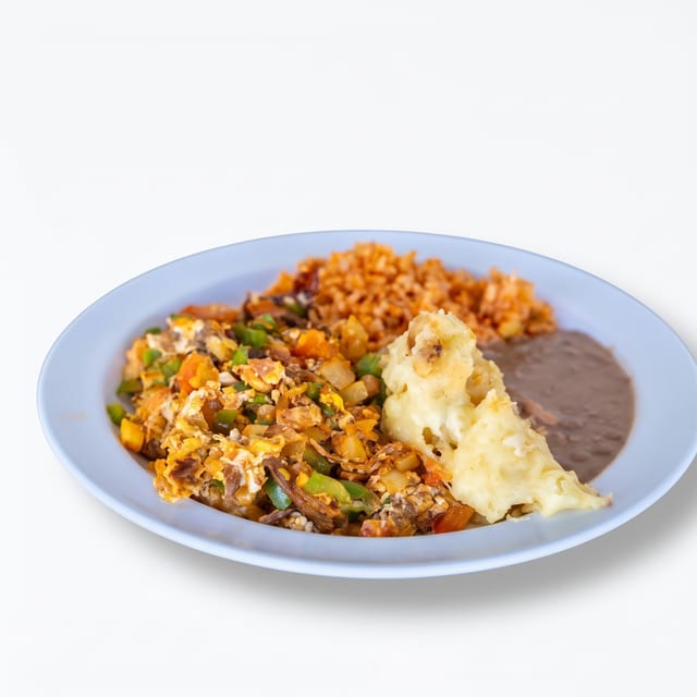 Machaca and Egg Breakfast Plate.